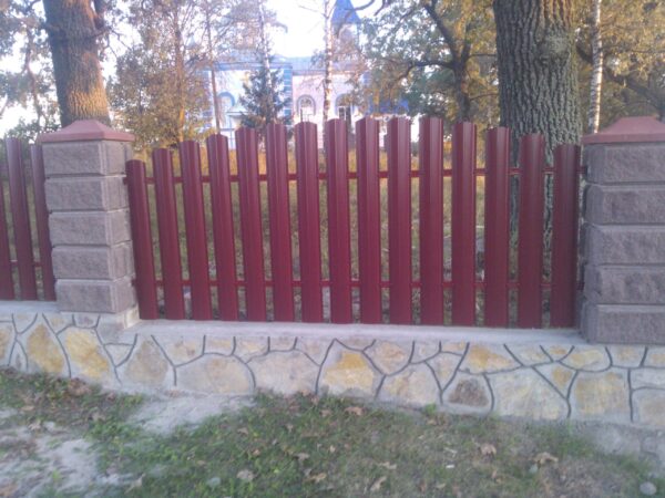 Штахетник металевий напівкруглий